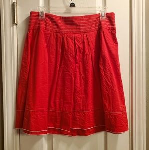 Red skirt w/ white stitching
